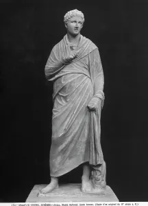 Ancient Civilization Portraits Prints: Copy of an original Hellenistic statue, in the National Museum of Athens