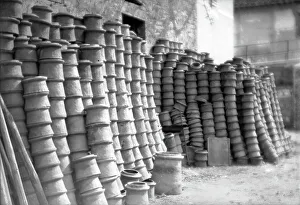 Cylindrical terracotta artifacts, Montelupo Fiorentino
