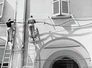 Electrician At Work Prints: ENEL Electricians at work