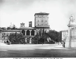 Renaissance Period Buildings Prints: Faade of the basilica of St. Mark in Rome