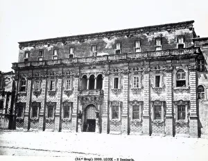 Late Baroque Architecture Europe Prints: Facade of the Seminary in Lecce