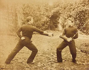 Two fencers