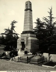 Galimberti Monument by the engineer A.Manfredini at the Monumental Cemetery in Milan