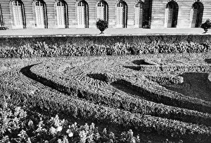 Versailles Garden Prints: Detail of the garden of Versailles