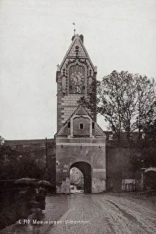 Germany Historic Buildings Prints: The gate of Memmingen, Germany