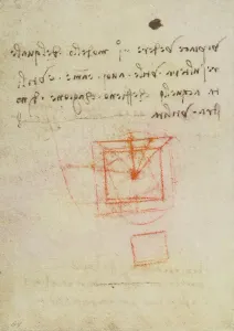 High Renaissance Drawing Techniques Prints: Geometric drawings and various notes
