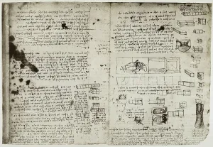 British Museum London Collection Prints: Geometry notes and studies on cubes