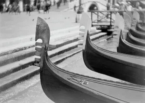 Gondola Transportation In Venice Prints: Gondolas in Venice