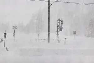 Rural Switzerland Scenery Prints: The Great Snowfall at Morteratsch