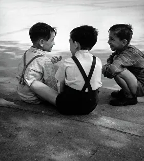 Group of children behind