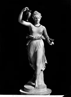 Marble Sculpture Europe Prints: Hebe, marble with bronze inserts