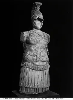 Hellenistic engraved suit of armor, in the Archaeological Museum of Rhodes, in Greece