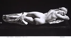 Imperial Period Artwork Prints: Hermaphrodite lying; right side. Work exhibited at the Roman National Museum, Rome