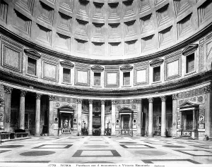 Pantheon Rome Prints: Inside view of the Pantheon, Rome