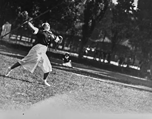 Vintage Female Athletes Prints: Javelin throw