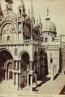 The left side of the Basilica of S. Marco, Venice