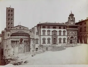 Christian Religious Landmarks Europe Prints: Main Square of Arezzo
