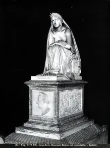 The Mastiani monument with a statue of the Inconsolate, sculpted by Lorenzo Bartolini, Camposanto, Pisa