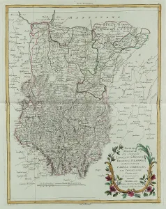 Antique Atlas Maps Prints: The part of Modena that includes the Duchies of Modena