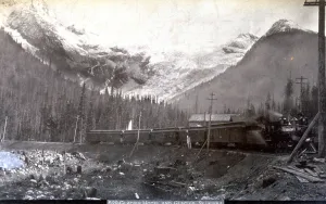 Snow Capped Mountain Peaks Prints: Mountain landscape: in the background