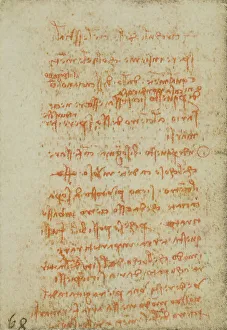 High Renaissance Art Europe Prints: Notes on astronomy, writings from the Codex Forster III