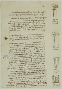 European Renaissance Periods Prints: Notes on physics and architecture: written by Leonardo da Vinci