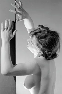 Nude model posing