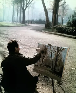 Park Landscape Photography Prints: Painter in the park