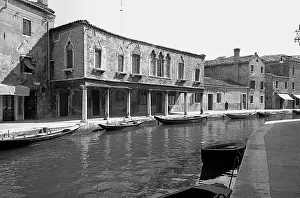 Waterfront Architecture Style Prints: Palace in Murano
