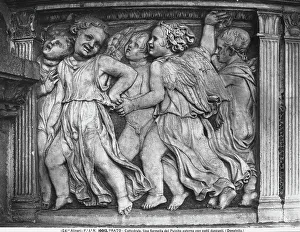 Renaissance Male Nudes Prints: A panel on the pulpit of the Cathedral, Prato