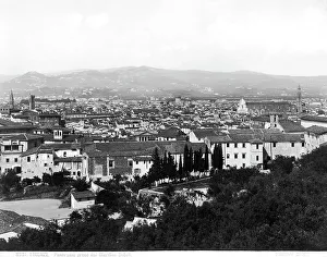 A panoramic view of Florence from the Boboli Gardens