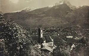 Bell Tower Landscape Photography Prints: A panoramic view of Marlengo