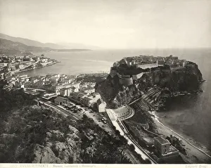 Monaco Panorama Prints: Panoramic view of Monaco