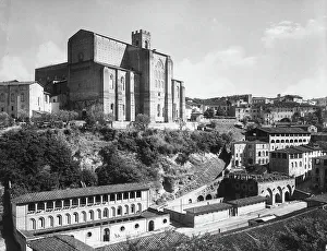 Christian Religious Buildings Italy Prints: Panoramic view of Siena