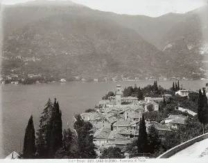 Panoramic view of Torno on Lake Como