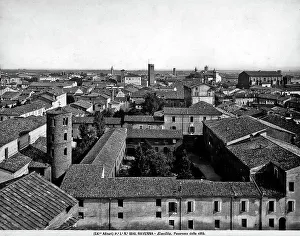 Italian Architecture 1910s Prints: Partial view of Ravenna, from the rooftops