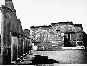 Roman Art And Architecture Prints: Partial view of the ruins of the Stabian Baths