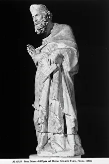 Plato Prints: Plato. Statue by Giovanni Pisano