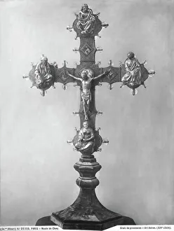 European Renaissance Baroque Style Prints: Processional cross, work attributed to Pietro Vannini. Muse du Moyen-Age de Cluny, Paris