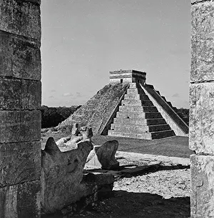 Mesoamerican Pyramids Prints: The Pyramid of Kukulcan at Chichen Itza