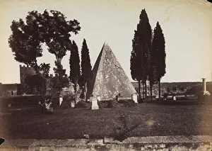 Imperial Rome Landmarks Prints: Pyramids of Caio Cestio, Rome