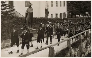 Religious procession at Ortisei