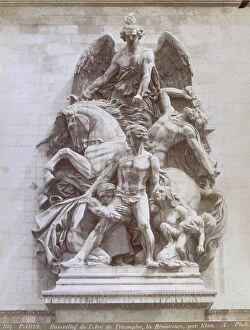 Related Images Collection: Resistance. Sculpture group of the Arc de Triomphe in Place Charles de Gaulle in Paris