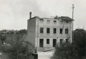 Rubble after a bombing