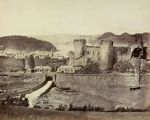 Ancient Fortification Prints: The ruins of a castle