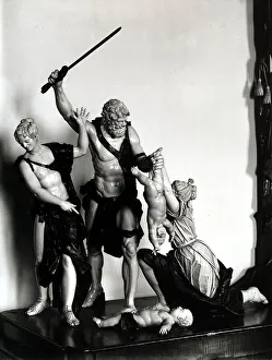Baroque Style Sculptures Europe Prints: Part of the sculpted group representing the Judgment of Solomon'