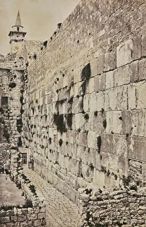 Western Wall Jerusalem Prints: Section of the Western Wall in Jerusalem