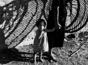 Female Child Portrait Photography Prints: Shadow game