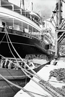 Ship in the port of Trieste