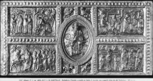 Silver frontal, embossed and gilded, with reliefs of the life of Christ; Cathedral of Castello